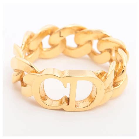 dior logo ring gold|christian Dior ring gold.